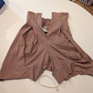 Free People Beach NWT Brown Culotte Shorts Size M